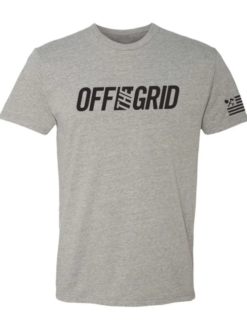 Off The Grid Surplus Off The Grid Solid Logo S/S Tee Shirt - Dark Grey Heather